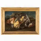 Felice Boselli, Cacciagioni, oil on panel
