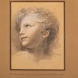 Andrea Appiani, Studio di testa per un affresco del Palazzo del Vicerè a Milano, charcoal
