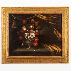 Andrea Scacciati II, Vaso fiorito, oil on canvas