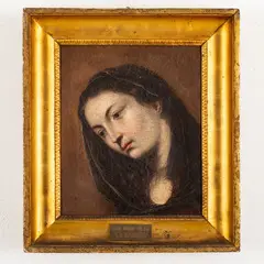 Pietro Novelli, Madonna, oil on canvas