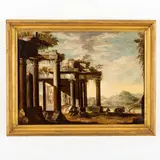 Francesco Maglioli, Veduta con rovine classiche, oil on canvas