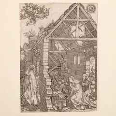 Marcantonio Raimondi, da ALBRECHT DÜRER / Adorazione dei Magi, Bulino su carta
