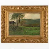 Lorenzo Delleani, Pollone, 1840 - Torino, 1908 / Paesaggio / Datato 8 10 93 in basso a destra