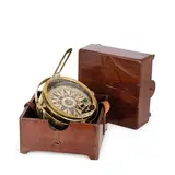 Senza titolo by A Large Dashboard Compass, Italy 19th Century, offered Sep 2022