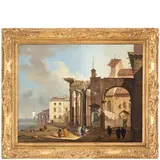 Alessandria, 1785 - Milano, 1837 / Le colonne di San Lorenzo a Milano by Giovanni Migliara, oil on canvas, offered Sep 2022