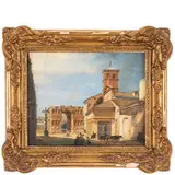 Alessandria, 1785 - Milano, 1837 / San Giorgio in Velabro / Firmato Gio Migliara in basso a destra by Giovanni Migliara, oil on panel, offered Sep 2022