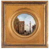 Giovanni Migliara, Alessandria, 1785 - Milano, 1837 / Il Verziere a Milano