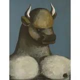 Bahman Mohasses, Iran 1931 ; Roma 2010 / Senza titolo, 1981, oil on canvas cartonata