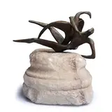 Bahman Mohasses, Iran 1931 ; Roma 2010 / Leda e il cigno, 1979, bronze