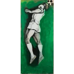 Renato Guttuso, Bagheria 1911 ; Roma 1987 / Calciatore, 1965, oil
