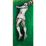 Bagheria 1911 ; Roma 1987 / Calciatore, 1965 by Renato Guttuso, oil, offered Jul 2022
