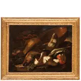 Elena Recco, Natura morta con pesci e bacile / Natura morta con pesci e funghi, oil on canvas