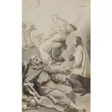 Apparizione della Vergine e San Francesco di Sales e Sant'Antonio by Pietro Antonio Novelli, Penna e acquerello su carta, offered Jun 2022