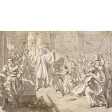 Episodi storici by Francesco Baratta, Penna e acquerello, offered Jun 2022
