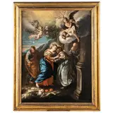 Domenico Guidobono, Visitazione, oil on canvas