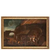 Matteo Ghidoni, Festa paesana, oil on canvas