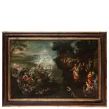 Francesco Allegrini, Il passaggio del Mar Rosso, oil on canvas