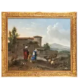 Hendrick Mommers, La cacciata di Agar, oil on canvas