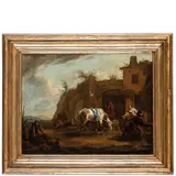 August Querfurt, Locanda, oil on canvas