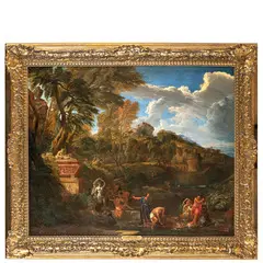 Pieter Rijsbraeck, Paesaggio classico, oil on canvas