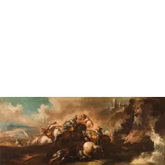 Antonio Maria Marini, Battaglia, oil on canvas