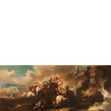Antonio Maria Marini, Battaglia, oil on canvas