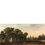 Francesco Zanin, Veduta, oil on canvas