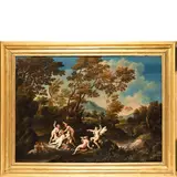 Giovanni Francesco Grimaldi, Diana e Callisto, oil on canvas
