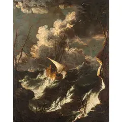 Antonio Maria Marini, Fortuna di mare, oil on canvas