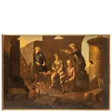 Scena di genere by Giacomo Francesco Cipper Detto Il Todeschini, oil on canvas, offered Jun 2022