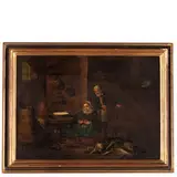 Gillis van Tilborgh, Scena di cucina, oil on panel