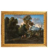 Paesaggio della campagna romana con figure by Jan Frans van Bloemen, oil on canvas, offered Jun 2022