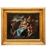 Lorenzo De Caro, Riposo nella fuga in Egitto, oil on canvas