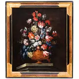 Vaso di fiori by Francesco Caldei detto Francesco Mantovano, oil on canvas cm 81X70, offered Jun 2022