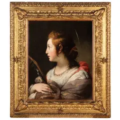 Santa Apollonia by Bernardo Strozzi, oil on canvas, offered Jun 2022