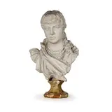 Vincenzo Vela, Ligornetto, 1820 - Mendrisio, 1891 / Ritratto di Maria della Gandara principessa d'Antuni, marble