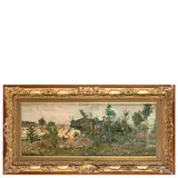Niccolò Cannicci, Firenze, 1846 - 1906 / Bovi grigi in Maremma / Dedica, firma N Cannicci e data 1899 in basso a destra, oil on canvas