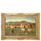 Giovanni Bartolena, Livorno, 1866 - 1942 / Verso Antignano a Livorno / Firmato Giò Bartolena in basso a sinistra, oil on panel