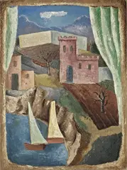 René (Renato) Paresce, Il Castello, 1931, Öl auf Leinwand