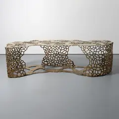 David Wiseman, LATTICE RIBBON Custom, Bronze Console Table