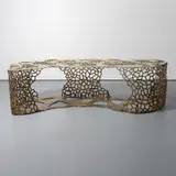 David Wiseman, LATTICE RIBBON Custom, Bronze Console Table