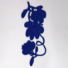 Donald Sultan, Three Blue Lantern Flowers, Wall Sculpture