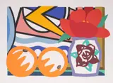 Tom Wesselmann, Still Life With Lichtenstein And Two Oranges, Screenprint
