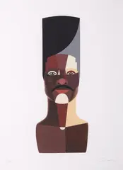 Derrick Adams, STYLE VARIATION 3 (High Top) Pigment, Print & Screenprint