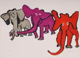 Alexander Calder, Elephants, Lithograph
