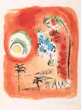 Marc Chagall, La Baie De Anges, Lithograph