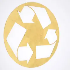 Kelley Walker, Untitled (Recycle Sign), Sculpture