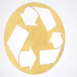 Kelley Walker, Untitled (Recycle Sign)