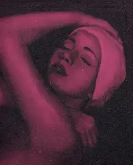 Carole Feuerman, SHOWER PORTRAIT (PINK) Diamond Dust, Silkscreen
