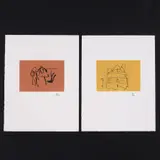 Robert Motherwell, Untitled, Etchings; THE TOWER & THE STREETS